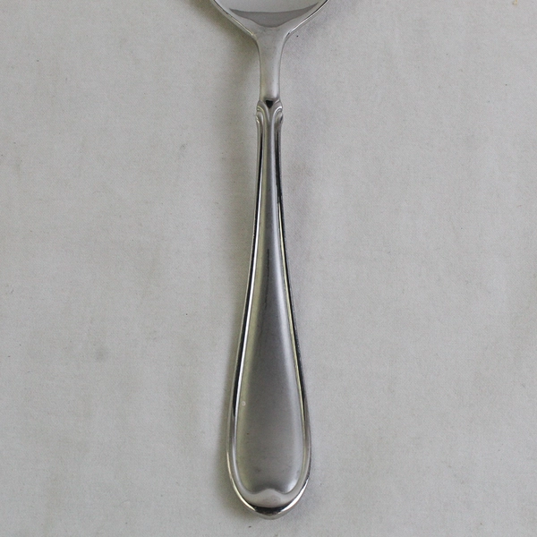 Lot of 3 Wallace Silver Summerset Frost 18/8 Stainless Oval Soup Spoons 7" China