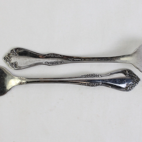 Lot Of 5 Oneida Silver Mansfield (Stainless) Flatware Salad Forks 6.25" Tall