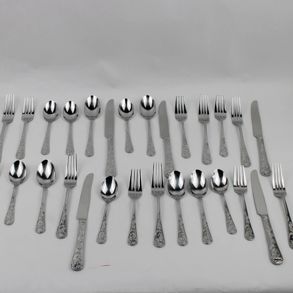 Lot of 6 Reed & Barton Queen's Garden Pattern SS 5-Piece Place Setting Flatware