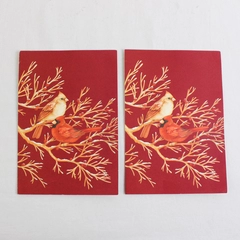 Lot of 2 VTG Hallmark Ambassador Cards Cardinal Christmas Greeting Cards