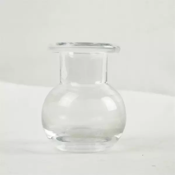 Clear Glass Hyacinth Forcing Vase Bulb Planter Tabletop