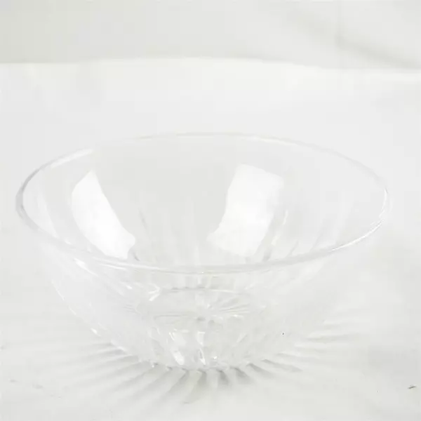 VTG Princess House Highlights Lead Crystal Serving Bowl 7" x 3" USA