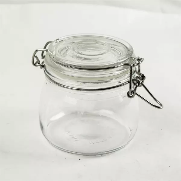 IKEA Airtight Glass Jar w/ Rubber Seal & Wire Latch 4in Pantry