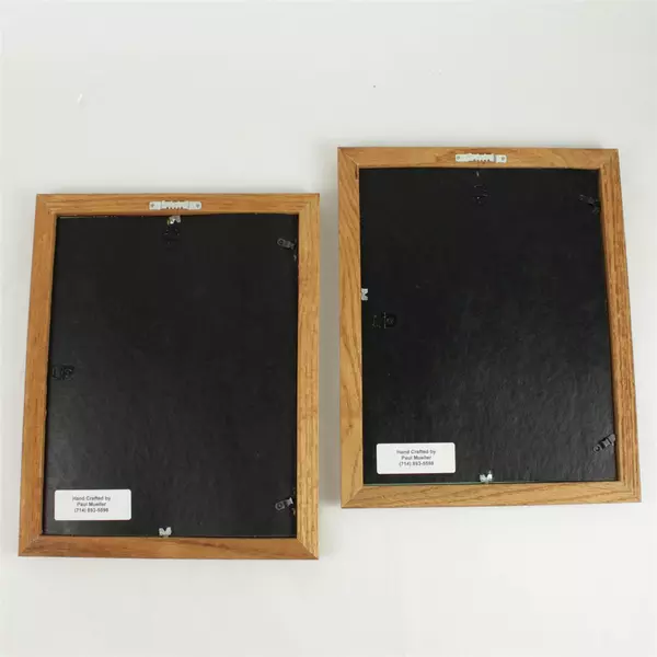 Set of 2 3D Indigenous Wood Wall Art Handcrafted by Paul Mueller 13x10