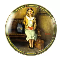 Norman Rockwell A Young Girl's Dream 1985 Edwin M. Knowles 8.5" Ltd Ed Plate