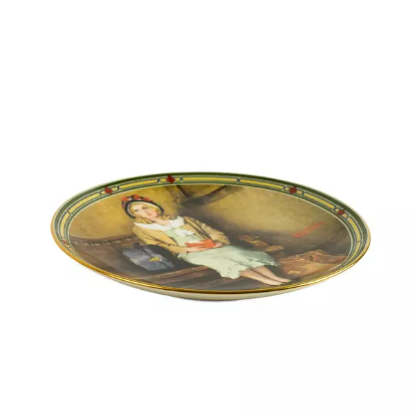 Norman Rockwell A Young Girl's Dream 1985 Edwin M. Knowles 8.5" Ltd Ed Plate
