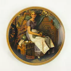 Norman Rockwell "Dreaming in the Attic" Collector Plate No. 16261 AO 8.5"