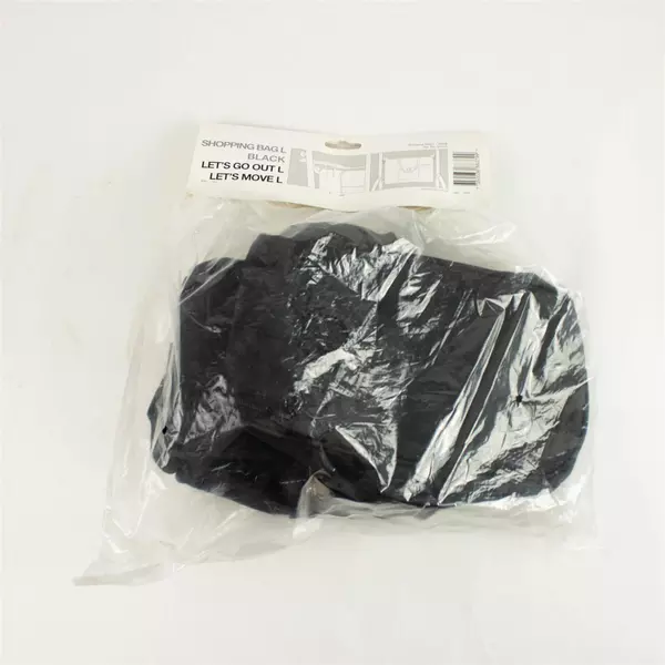 Trust Care Shopping Bag L Black Reusable Foldable Tote New