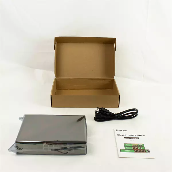Reidubo Gigabit PoE Ethernet Network Switch Open Box Untested