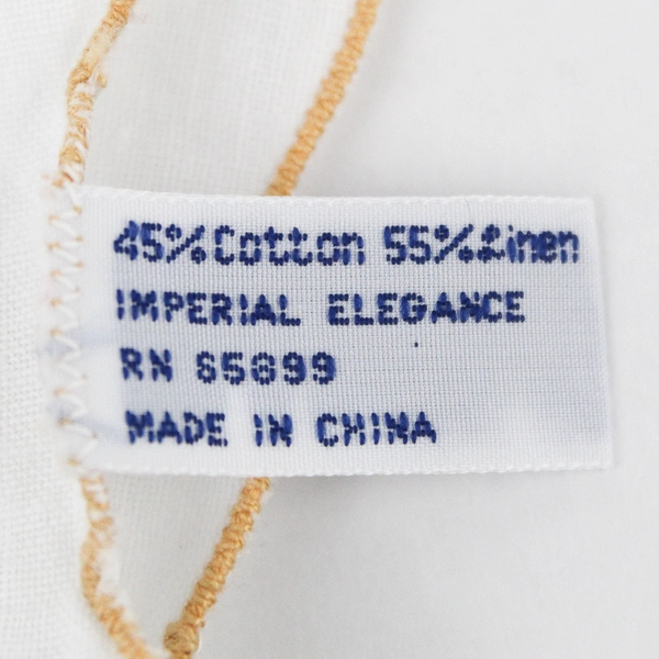 Set of 4 Women's Seashell Embroidered White Handkerchiefs