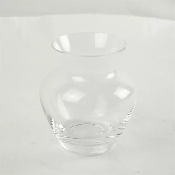 Pasabahce Botanica Sandblasted Clear Glass Vase 4.5" Small