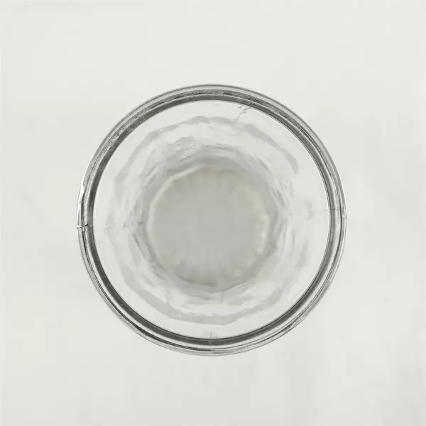 Vintage Mid Century Modern Pressed Glass Tulip Vase 8.5in 