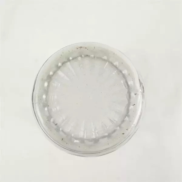 Vintage Mid Century Modern Pressed Glass Tulip Vase 8.5in 