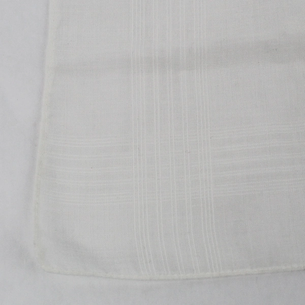 Vintage R Monogram Blue Embroidery On Sheer White Handkerchief