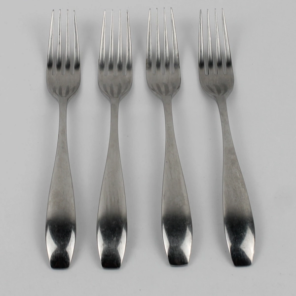 Lot of 4 Cambridge Silver CBS181 Pattern 18/10 SS Dinner Forks 7.75" Rare HTF