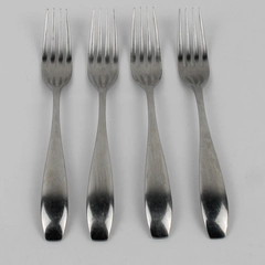 Lot of 4 Cambridge Silver CBS181 Pattern 18/10 SS Dinner Forks 7.75" Rare HTF