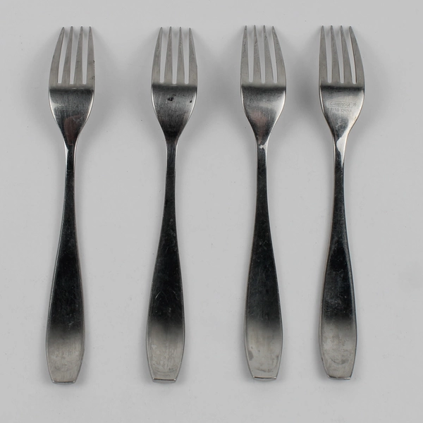 Lot of 4 Cambridge Silver CBS181 Pattern 18/10 SS Dinner Forks 7.75" Rare HTF