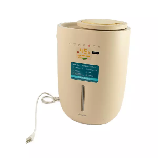 HoMedics Natura Ultrasonic Humidifier 1.3 Gal Warm & Cool Mist Taupe