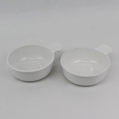 Set of 2 Corning Ware Grab It Bowls No Lid White P150B USA Made Handle