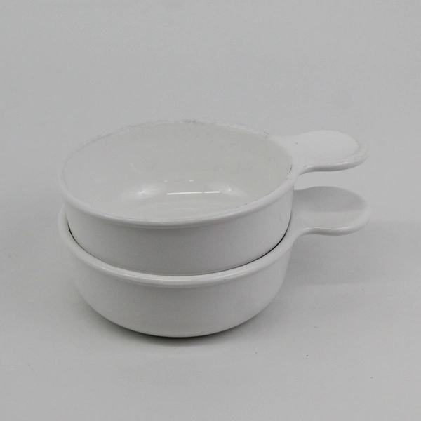 Set of 2 Corning Ware Grab It Bowls No Lid White P150B USA Made Handle