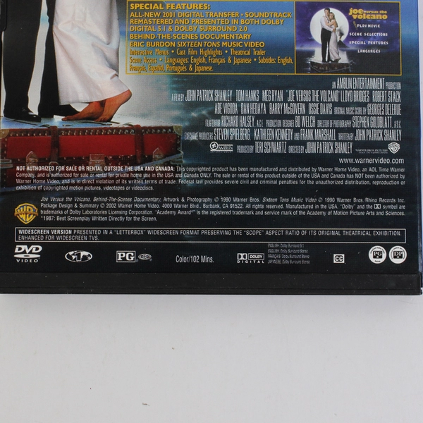 Joe Versus the Volcano (DVD, 1990)