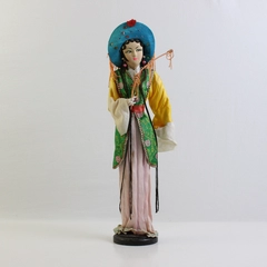 Decorative Standing Asian Doll Figure 15" FLAWED