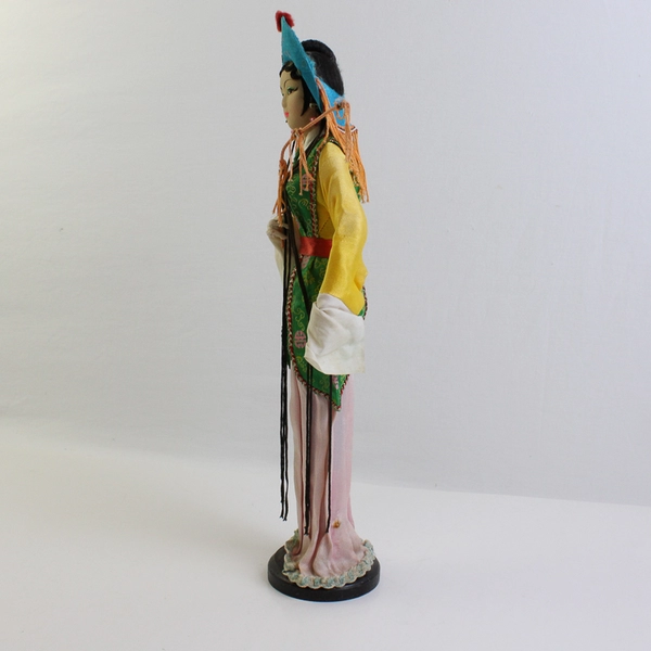 Decorative Standing Asian Doll Figure 15" FLAWED