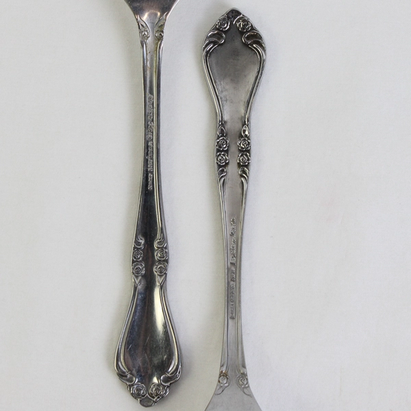 Set of 4 Vintage Breton Rose Stainless Steel Dinner Forks