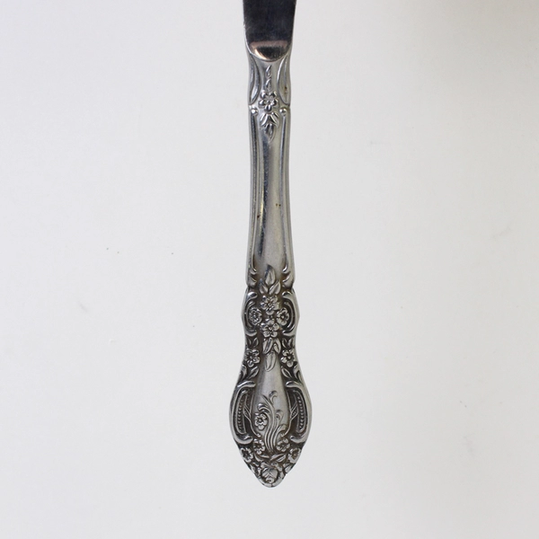 Set of 4 Vintage Springtime Stainless Steel Modern Solid Dinner Knives