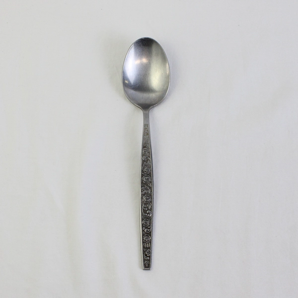 Vintage Granada Rose Stainless Steel Serving Spoon