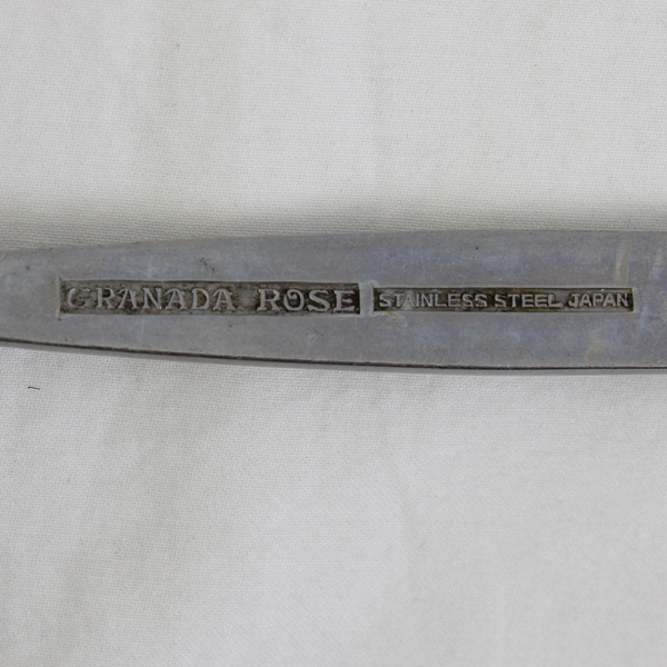 Vintage Granada Rose Stainless Steel Serving Spoon