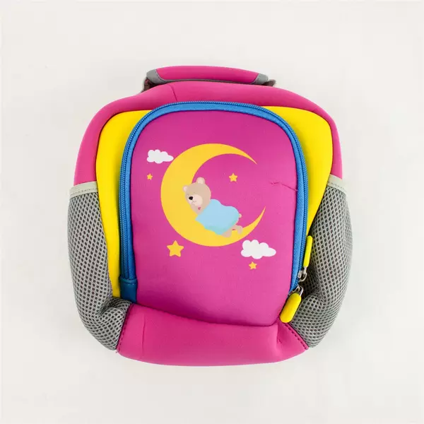 Travel Organizer Case for Headphones & Electronics Pink Yellow Zipper