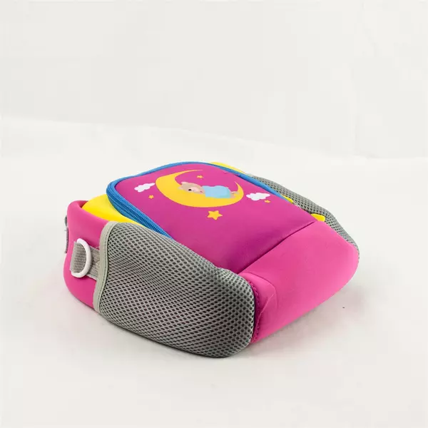 Travel Organizer Case for Headphones & Electronics Pink Yellow Zipper