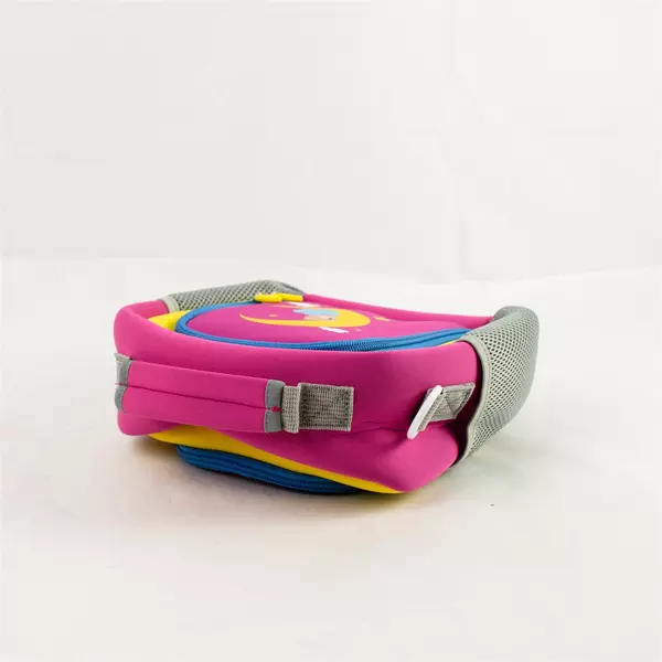 Travel Organizer Case for Headphones & Electronics Pink Yellow Zipper