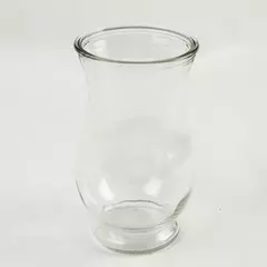 Clear Glass Hurricane Vase 6.5"