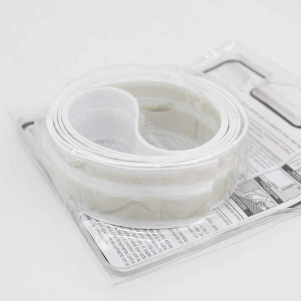 Magic Peel & Stick Caulk Tub & Floor WHITE 1-1/4" x 5' Bathtub Shower Water Seal