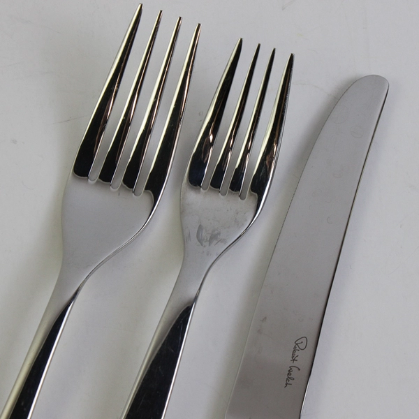 5-Piece Place Setting Robert Welch Malvern Bright Pattern 18/10 Stainless 