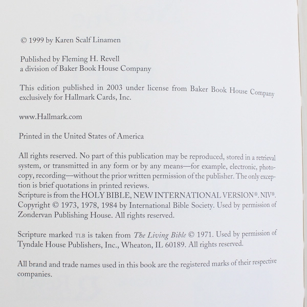 Just Hand Over the Chocolate and No One Will Get Hurt Karen S Linamen 2003 HC