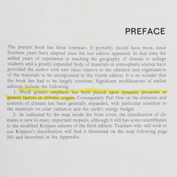 Vintage An Introduction to Climate by Glenn T Trewartha 4th Ed 1968 Hardcover