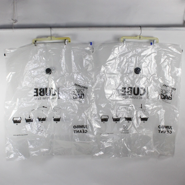 Lot of 2 Space Bag Vacuum Seal Clear Storage Cubes 34" x 41"