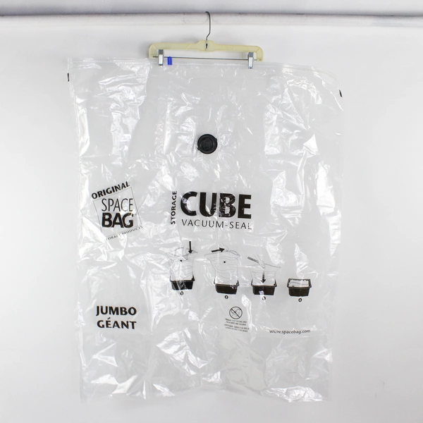 Lot of 2 Space Bag Vacuum Seal Clear Storage Cubes 34" x 41"