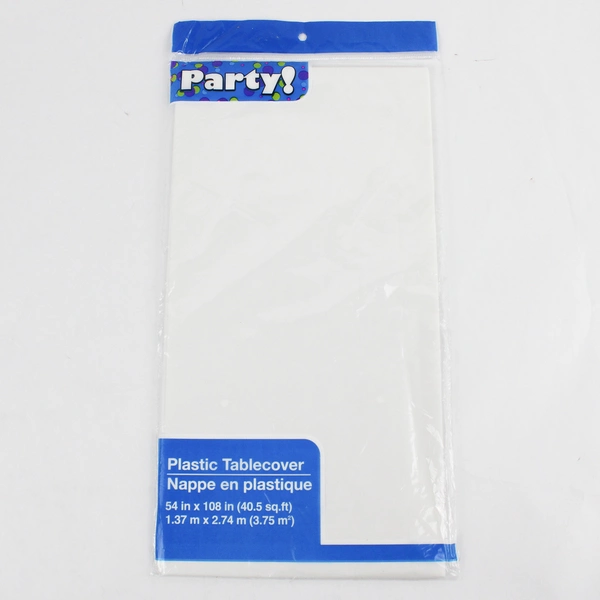 Lot of 3 Plastic Tablecovers Party Supplies Varied Colors 54" x 108"