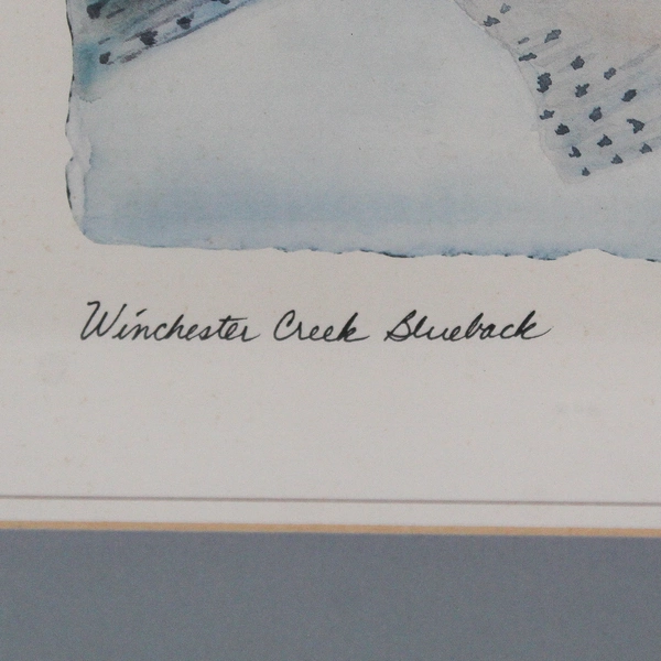 Winchester Creek Steelhead by Cindy Kenagy Framed Matted