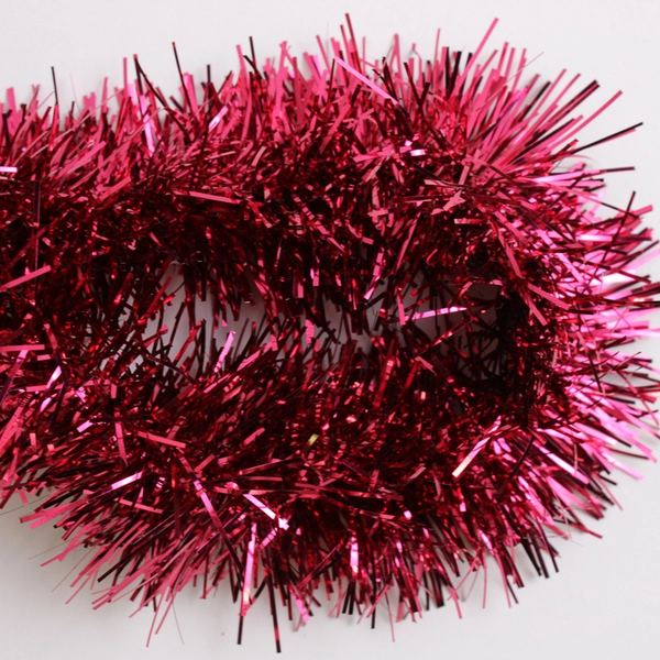 Holiday Trims 15' Red Plush Garland Tinsel Christmas Decor
