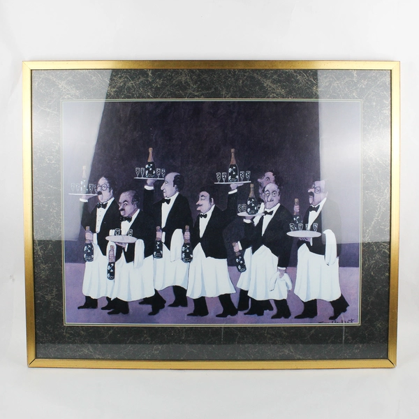 Framed Print "Charge of the Flower Bottle Brigade" by Guy Buffet