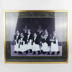 Framed Print "Charge of the Flower Bottle Brigade" by Guy Buffet