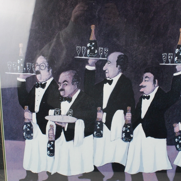 Framed Print "Charge of the Flower Bottle Brigade" by Guy Buffet