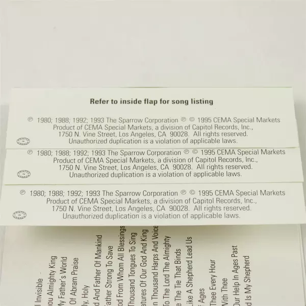 Faith & Inspiration: Treasury of 101 Best Loved Hymns Cassette Set of 3