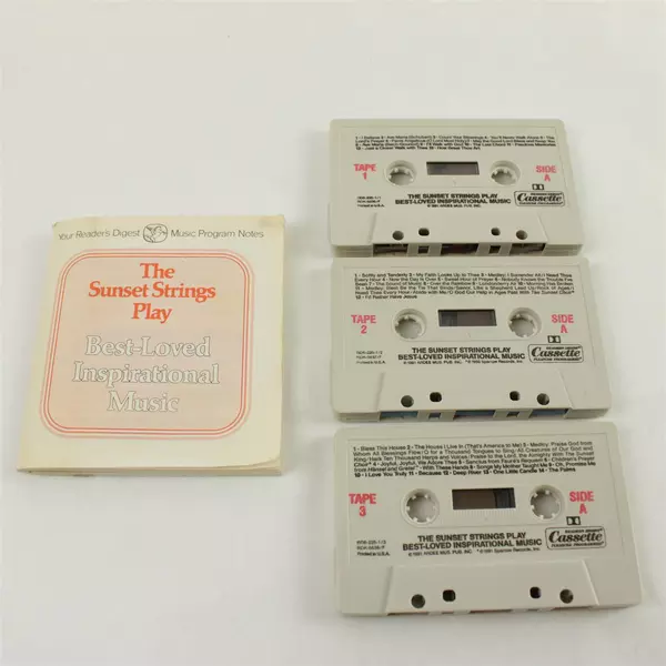 Set of 3 Cassettes The Sunset Strings: Best-Loved Inspirational Music