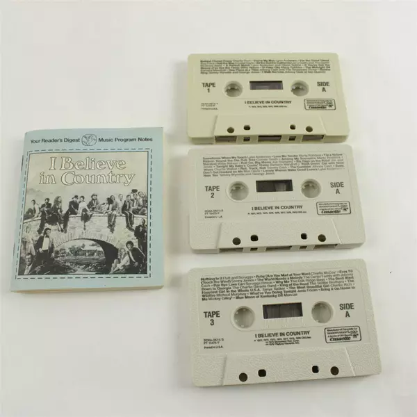 Reader's Digest 'I Believe in Country' 3-Cassette Set w/ Case & Booklet